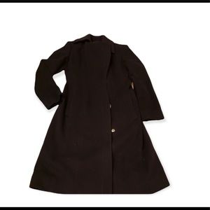 Cole Haan wool blend floor length coat